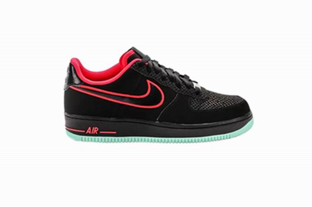 Cheap Nike Air Force 1 Black Red Blue Shoes Men and Women-92